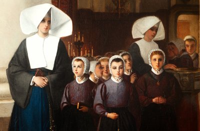 The Orphans (detail) by Constantin Emile Meunier