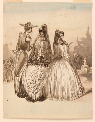 A Street Scene in Madrid, from Series 