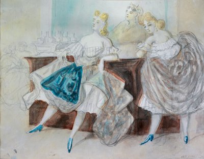 Study of Women in a Brewery by Constantin Guys