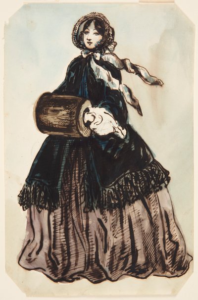 Lady in a Shawl by Constantin Guys