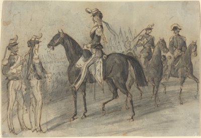 Military Parade by Constantin Guys