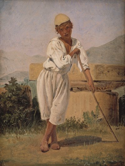A Shepherd Boy. Pompeii by Constantin Hansen