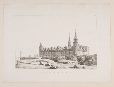 Kronborg Seen from the Northwest Side by Constantin Hansen