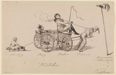 The Whole State. Political Satirical Sheet by Constantin Hansen