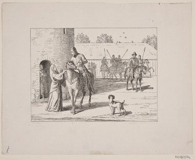 Illustration for Svend Grundtvig, "Marsk Stig: Danish Folk Song from the 13th Century", 1861 by Constantin Hansen