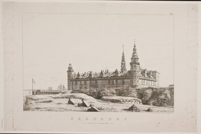 Kronborg Seen from the Northwest Side by Constantin Hansen