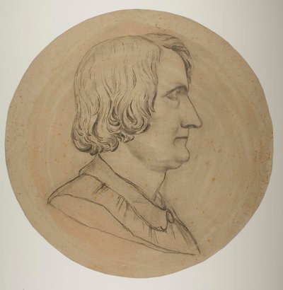 Portrait Medallion of Thorvaldsen by Constantin Hansen