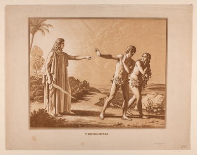 The Expulsion from Paradise by Constantin Hansen