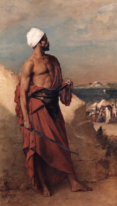Arab sentry by Constantin Meunier