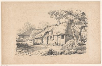 Farmhouse with Thatched Roof (The Landscape series) by Constantinus Cornelis Huysmans