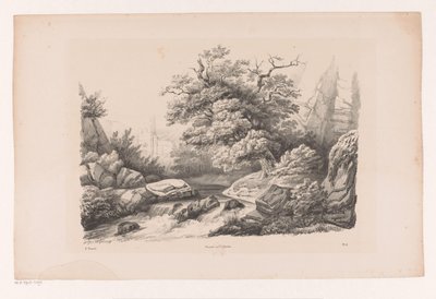 Rocky Landscape with Stream by Constantinus Cornelis Huysmans