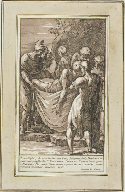 The Entombment by Conte Antonio Maria Zanetti the Elder