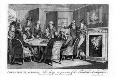 Chess Match at Parsloes, February 23rd, 1794, in the Presence of the Turkish Ambassador by Cook
