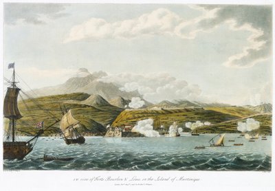 Southwest View of Fort Bourbon and Fort Louis, in Martinique, February 5 - March 22 by Cooper (after) Willyams