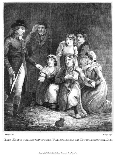 The King Relieving the Prisoners in Dorchester Jail, 1820 by Cooper