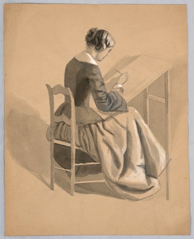 A Woman Drawing by Cooper Union Art School