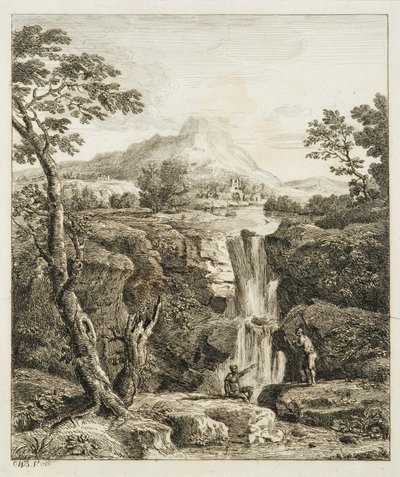 Landscape with Cascade by Copplestone Warre Bamfylde