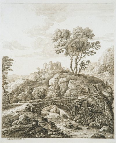 Landscape with Castle by Copplestone Warre Bamfylde