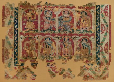Textile Fragments in Tapestry Weave by Coptic Coptic