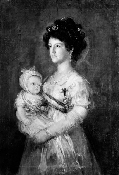 Infanta María Luisa and Her Son Carlos Luis by Copy after Goya