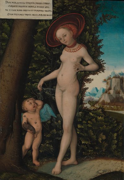 Venus with Cupid the Honey Thief by Copy after Lucas Cranach the Elder