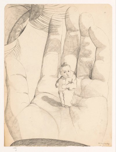 Eye and Hand, Holding a Child with a Package by Cor van Teeseling
