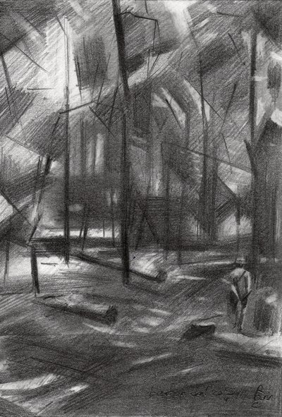 Abstract Forest Walk by Corné Akkers