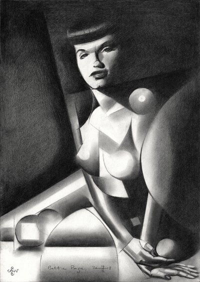 Alluring Cubist Woman by Corné Akkers