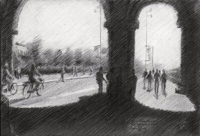 Arched Urban Scene by Corné Akkers