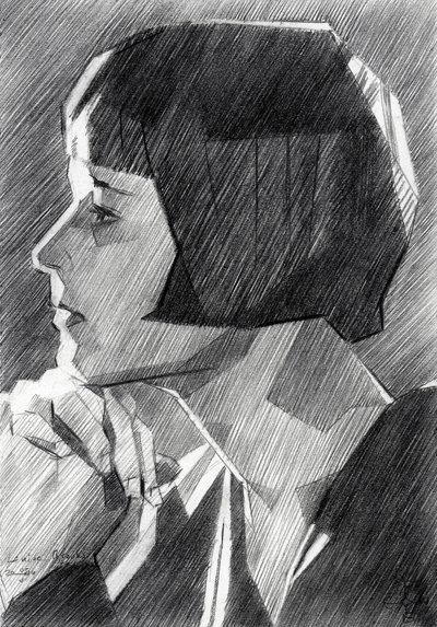 Art Deco Woman Portrait by Corné Akkers