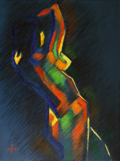 Colorful Abstract Figure by Corné Akkers