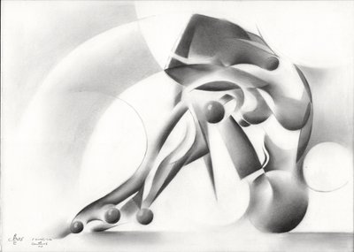 Contemplative Geometric Figure by Corné Akkers
