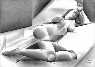 Cubist Female Form by Corné Akkers