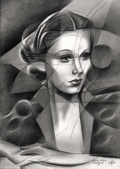 Elegant Geometric Portrait by Corné Akkers