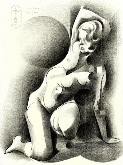 Elegant Stylized Woman by Corné Akkers