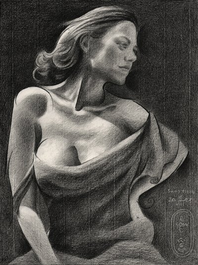 Elegant Woman Portrait by Corné Akkers