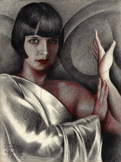Elegant Woman Red Lips by Corné Akkers