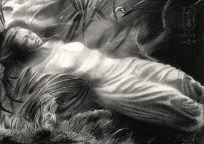 Ethereal Draped Figure by Corné Akkers