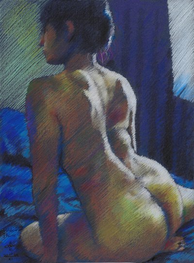 Graceful Nude Back View by Corné Akkers