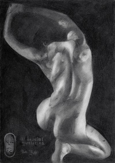 Graceful Nude Figure Study by Corné Akkers