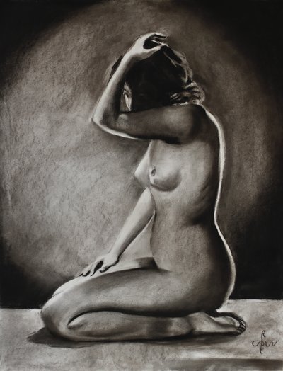 Graceful Nude Study by Corné Akkers