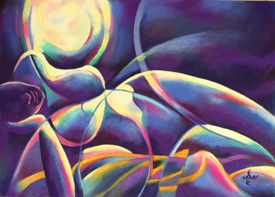 Luminous Abstract Form by Corné Akkers