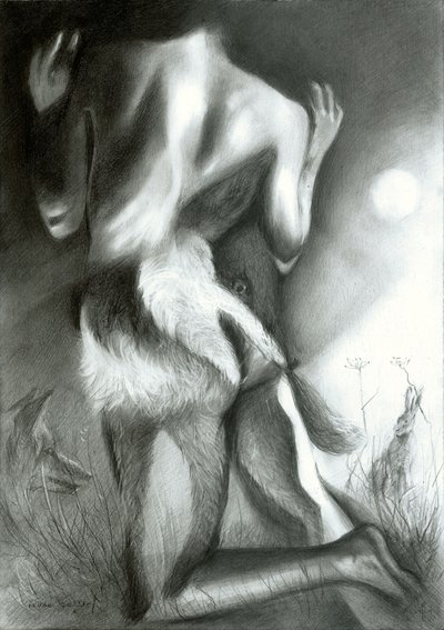 Moonlit Badger Transformation by Corné Akkers