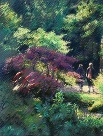 Vibrant Garden Stroll by Corné Akkers