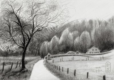 Winding Country Path by Corné Akkers