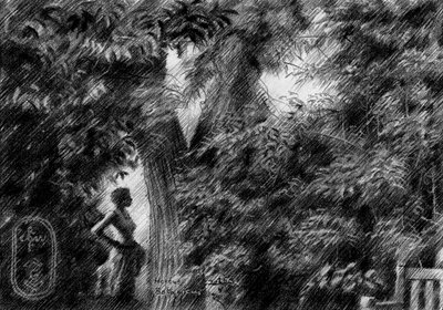 Woman In Garden Light by Corné Akkers