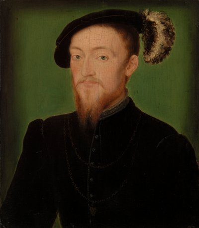 Man with a Feather in Hat by Corneille de Lyon
