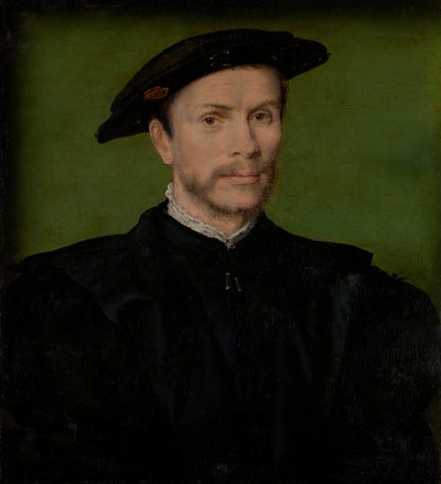 Portrait of a Bearded Man in Black by Corneille de Lyon