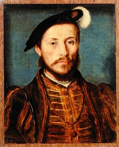 Portrait of a Man in a Feathered Cap by Corneille de Lyon