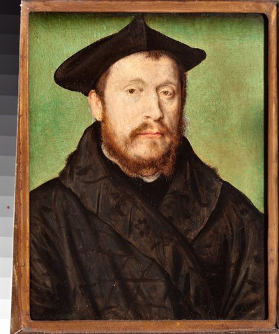 Portrait of a man. Painting by Corneille de Lyon by Corneille de Lyon